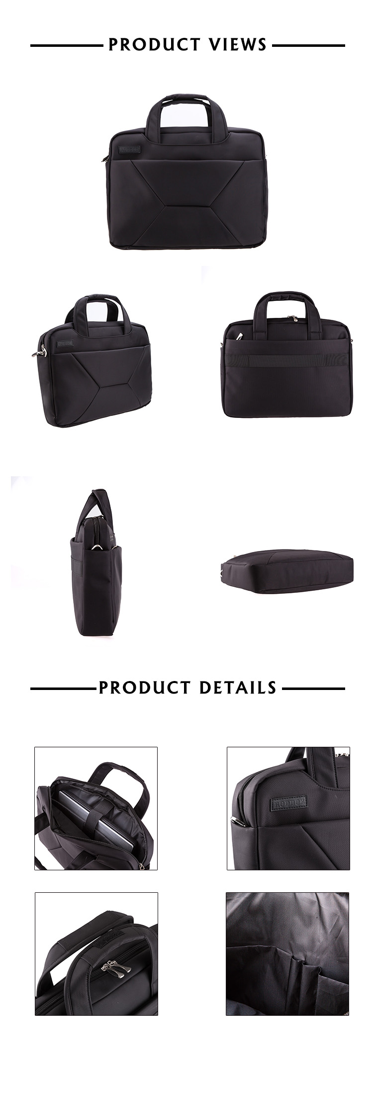 Bolsa de mensajero simple elegante promocional de la bolsa de portátil para regalos